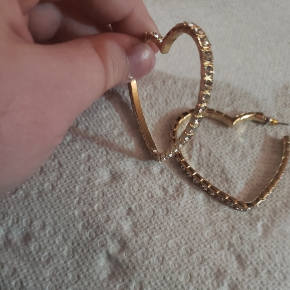 Big Heart Earrings - Picture 2 of 2
